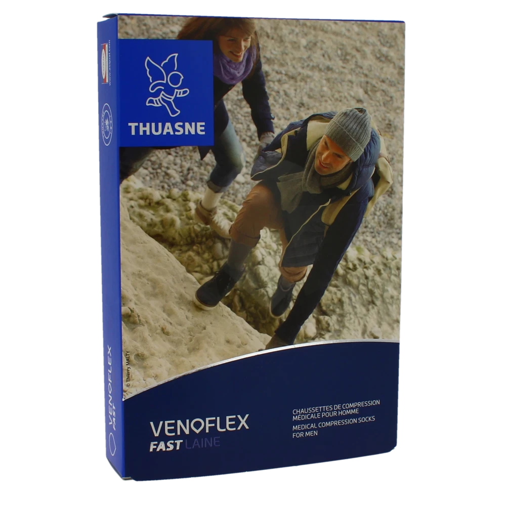 Venoflex Fast 2 Chaussette Laine Homme Anthracite Taille 3n