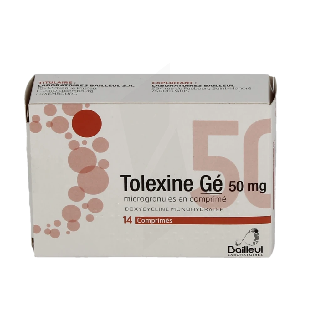 Pharmacie Agen-Sud - Médicament Tolexine 50 Mg, Microgranules En ...