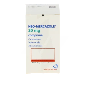 Neo-mercazole 20 Mg, Comprimé