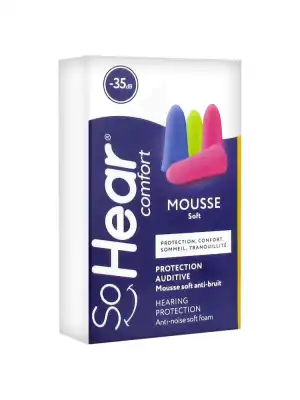 SOHEARCOMFORT Protection auditive mousse multicolore B/6