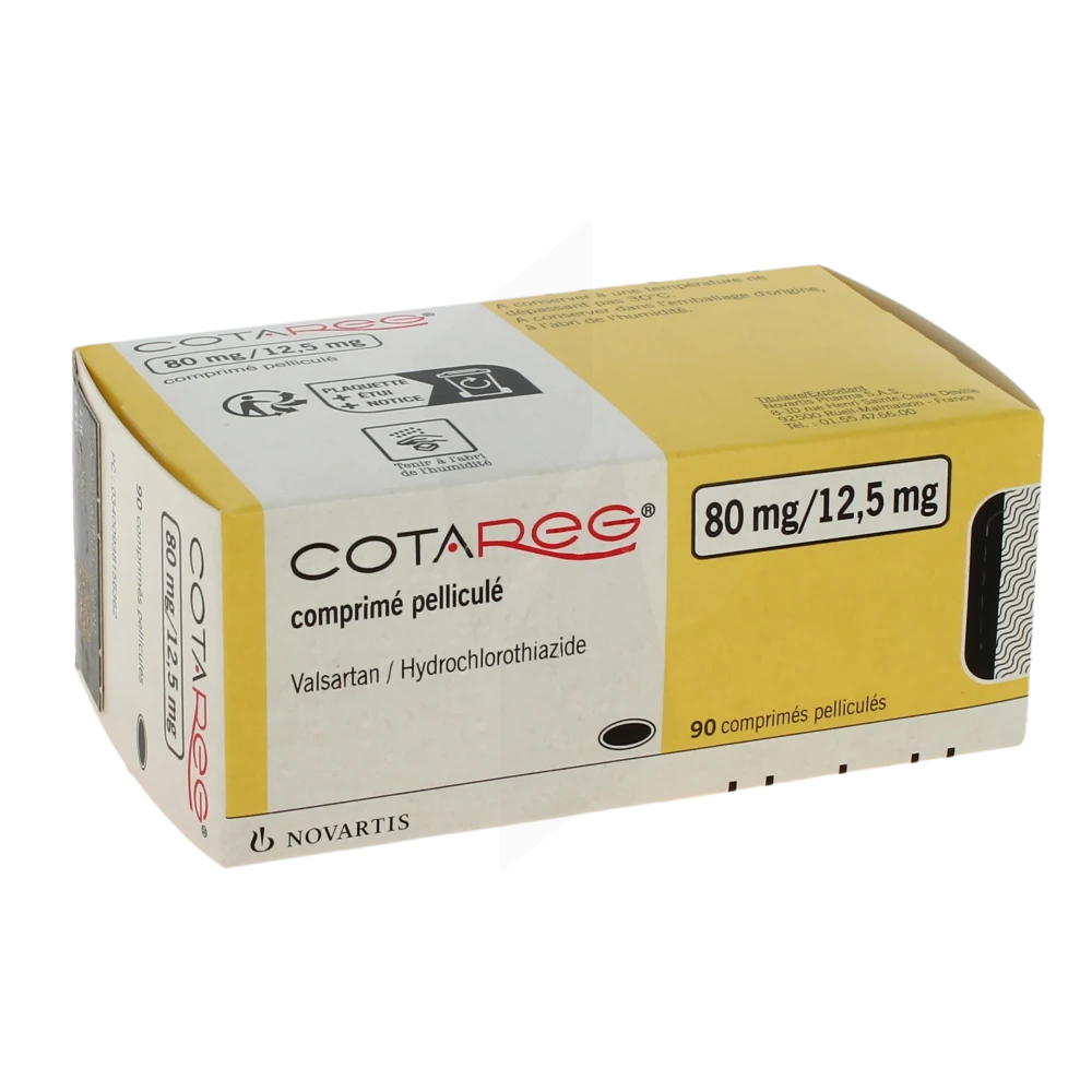 Cotareg 80 Mg/12,5 Mg, Comprimé Pelliculé