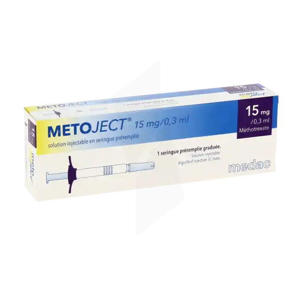 Metoject 15 Mg/0,3 Ml, Solution Injectable En Seringue Préremplie