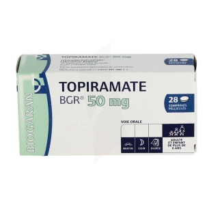 Topiramate Bgr 50 Mg, Comprimé Pelliculé