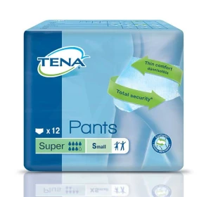 Tena Pants Super Slip Absorbant Incontinence Urinaire Small Paquet/12