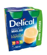 Delical Max 300 Sans Sucres Nutriment Vanille 4 Bouteilles/300ml à LA-RIVIERE-DE-CORPS