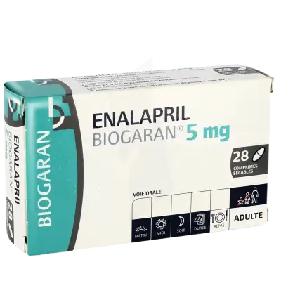 ENALAPRIL BIOGARAN 5 mg, comprimé sécable