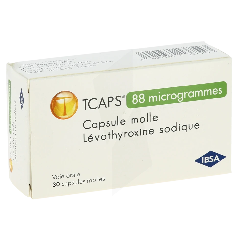 Tcaps 88 Microgrammes, Capsule Molle