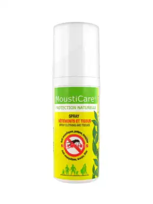 MOUSTICARE PROTECTION NATURELLE SPRAY VETEMENTS & TISSUS, spray 75 ml