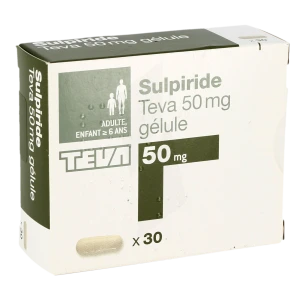 Sulpiride Teva 50 Mg, Gélule