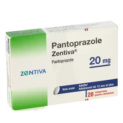 Pantoprazole Zentiva 20 Mg, Comprimé Gastro-résistant à Casteljaloux