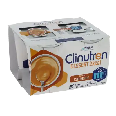 Clinutren Dessert 2.0 Kcal Nutriment Caramel 4 Cups/200g à Héricy