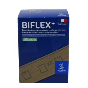 Thuasne Biflex Etalonnée Bande Contention Forte Beige 10cmx3,5m