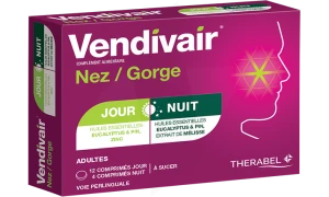 Vendivair Nez/gorge Comprimés Jour Et Nuit B/12+4