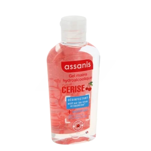 Assanis Pocket Gel Hydroalcoolique Cerise Flacon De 80 Ml