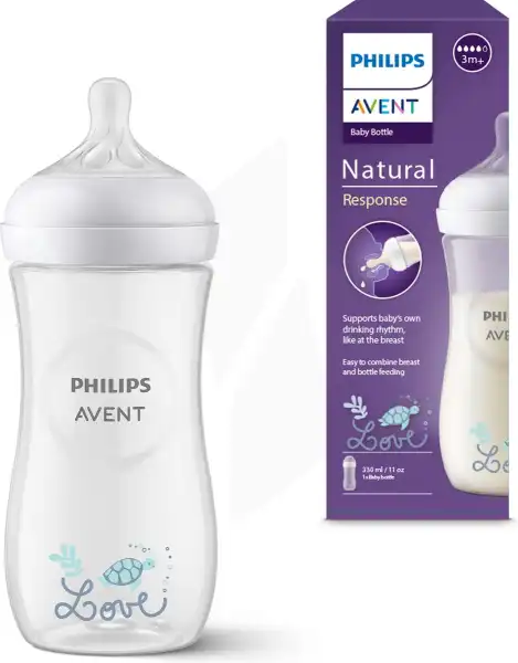 Avent Bib Nat Response 330ml Love