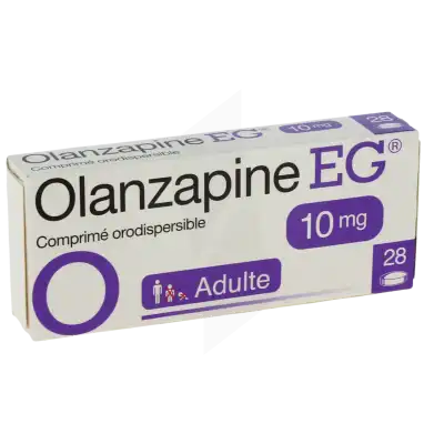 Olanzapine Eg 10 Mg, Comprimé Orodispersible à Auterive