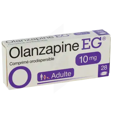 Olanzapine Eg 10 Mg, Comprimé Orodispersible à CHAMBÉRY