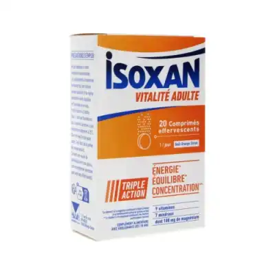 Isoxan Vitalité Adulte Comprimés Effervescents B/20 à VITRE