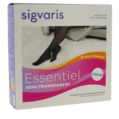 Sigvaris Essentiel Diaphane Semi-transparent Chaussette Morpho+ Classe 2 Femme Dune Normal M à VILLEMUR SUR TARN