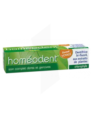 Boiron Homéodent Soin Complet Dents Et Gencives Pâte Dentifrice Chlorophylle Format Voyage T/25ml à Mathay