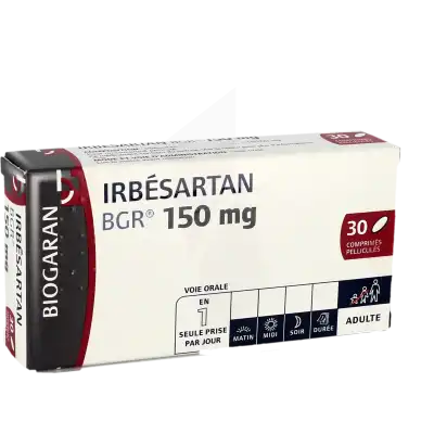 Irbesartan Bgr 150 Mg, Comprimé Pelliculé à Lavernose-Lacasse