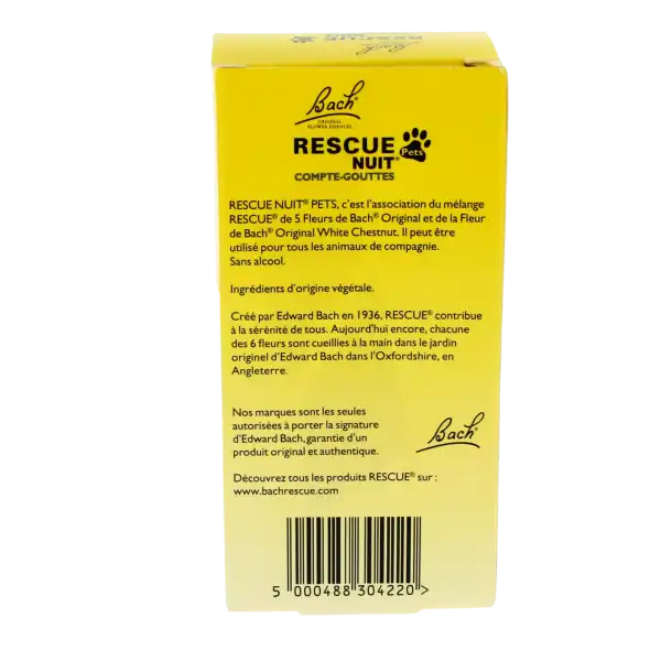 Rescue Pets Nuit Elixir Floral Fl Cpte-gttes/20ml