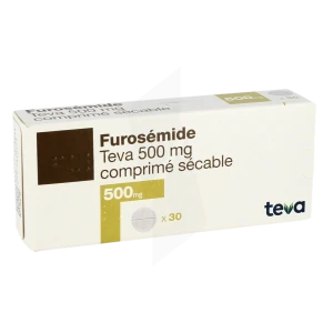 Furosemide Teva 500 Mg, Comprimé Sécable