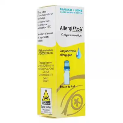 Allergiflash 0,05 % Collyre Solution Ophtalmique Fl/5ml à Le Teich