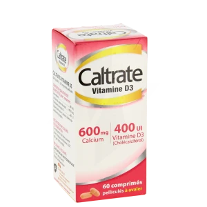 Caltrate Vitamine D3 600 Mg/400 Ui, Comprimé Pelliculé