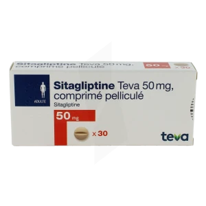 Sitagliptine Teva 50 Mg, Comprimé Pelliculé