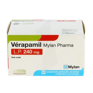 Verapamil Viatris Lp 240 Mg, Comprimé Pelliculé Sécable à Libération Prolongée