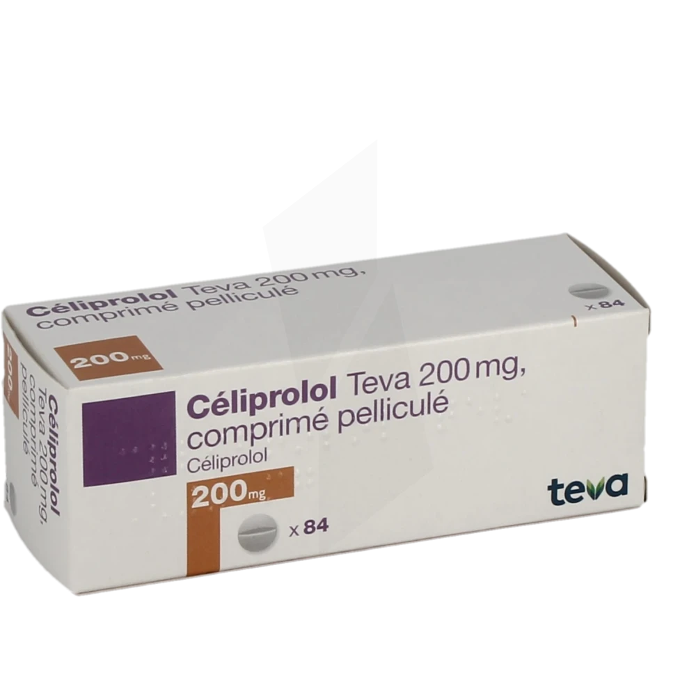 Celiprolol Teva 200 Mg, Comprimé Pelliculé