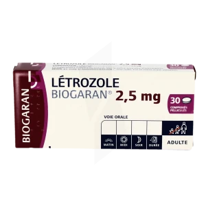 Letrozole Biogaran 2,5 Mg, Comprimé Peliculé