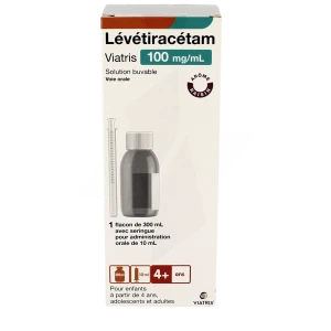 Levetiracetam Viatris 100 Mg/ml, Solution Buvable