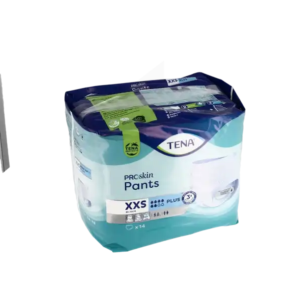 Tena Pants Proskin Plus Slip Absorbant Xxs Sac/14