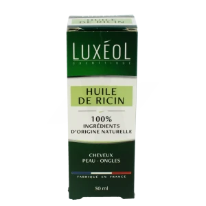 Luxeol Huile De Ricin Fl Cpte-gttes/50ml