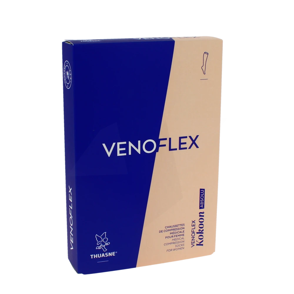 Venoflex Kokoon Absolu 2 Chaussette Mollet+ Femme Noir Taille 2l
