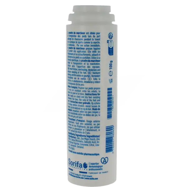 Poudre Du Marcheur® -hygiène Des Pieds Flacon Poudreur De 100g