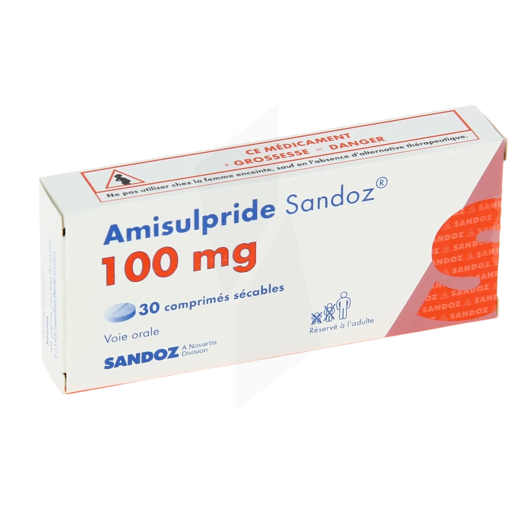 Amisulpride Sandoz 100 Mg, Comprimé Sécable