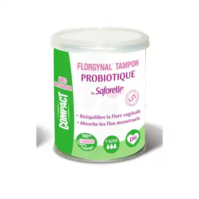 Florgynal Probiotique Tampon Périodique Avec Applicateur Super B/9 à Saint-Gervais-la-Forêt