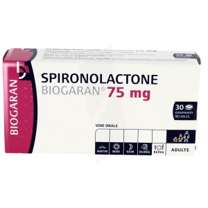 Spironolactone Biogaran 75 Mg, Comprimé Sécable