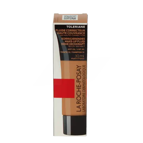 La Roche Posay Toleriane Make-up Fluide Correcteur Haute Couvrance 16h Haute Correction Spf25 Teinte N°13 Tube/30ml