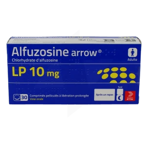 Alfuzosine Arrow Lp 10 Mg Cpr Pell Lp Plq/30