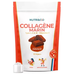 Nutri&co Collagène Marin Cacao Poudre Sachet/240g