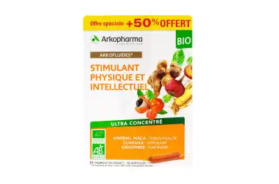 Arkofluide Bio Ultraextract S Buv Stimulant Physique 20amp/10ml + 10 Amp Offertes à CUISERY