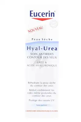Hyal-urea Soin Antirides Yeux Eucerin 15ml à BARCARÈS (LE)