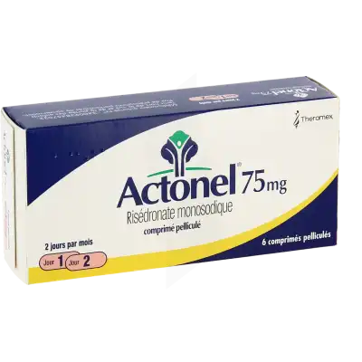 Actonel 75 Mg, Comprimé Pelliculé à PEYNIER