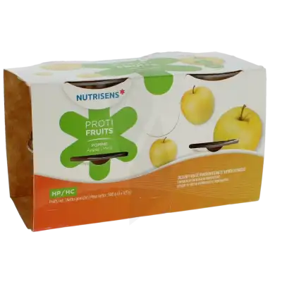 Nutrisens Protifruits Hp/hc Nutriment Pomme 4 Pots De 125 G à BRIÉ-ET-ANGONNES