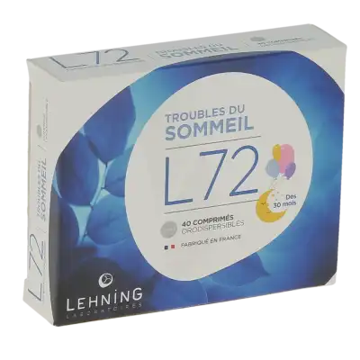 Lehning L72 Comprimés orodispersibles Plq PVC/PVDC/Alu/40