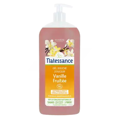 Natessance Gel Douche Vanille Fruitée 1l à LES ANDELYS